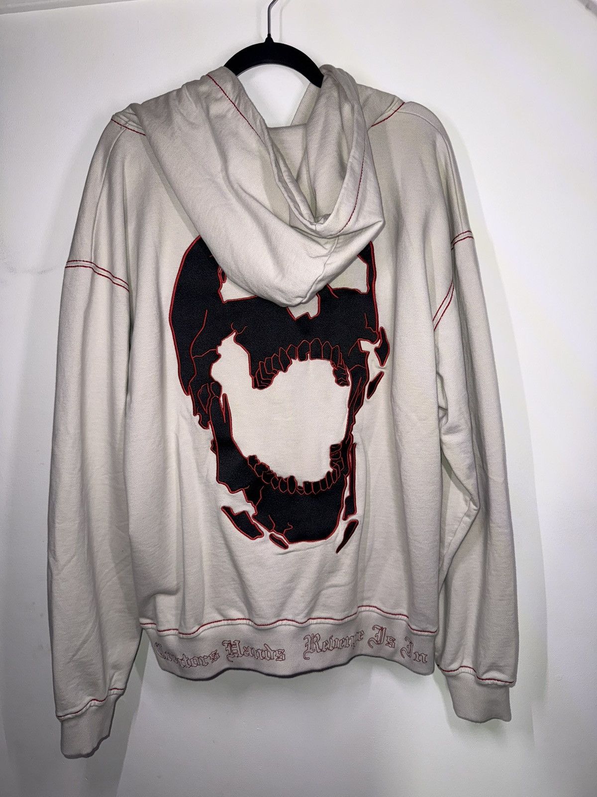 Revenge Revenge contrast skull embroidered zip cement Xl Size US XL / EU 56 / 4 - 2 Thumbnail