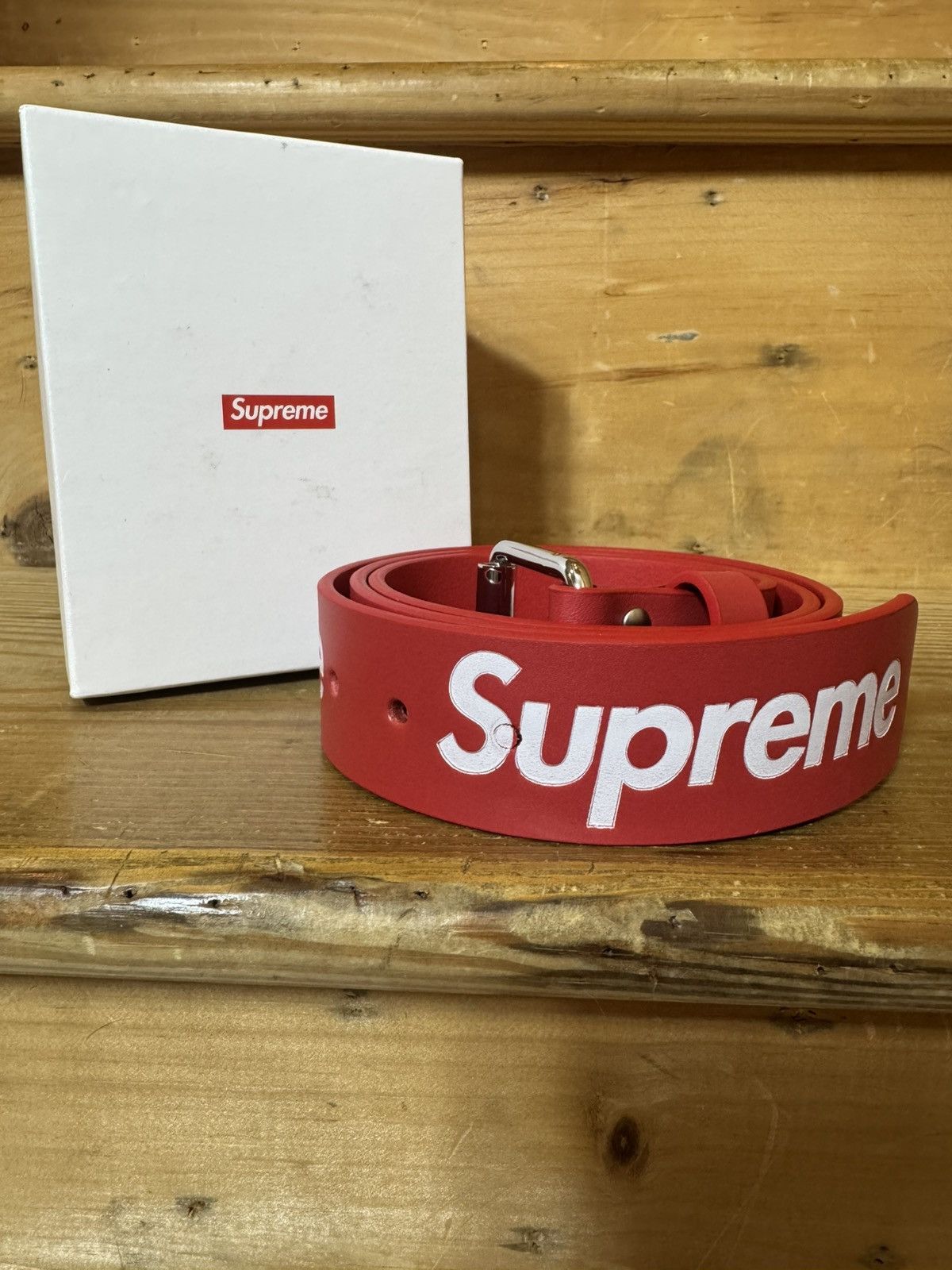 Supreme Repeat Leather Belt Floral | Grailed