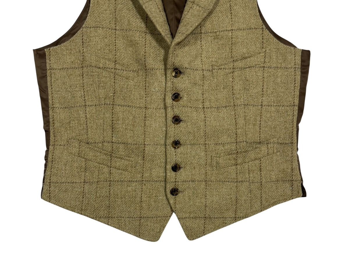 RRL Ralph Lauren Polo RL Tartan Wool Vest Jacket Size 38L - 5 Thumbnail