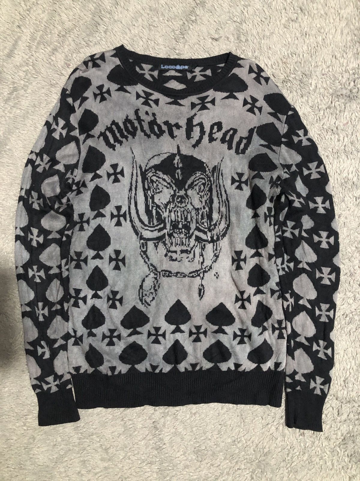 Band Tees × Vintage 🔥LMTD VTG🔥 LOCOAPE MOTORHEAD KNIT SWEATER 2013 CHRISTMAS Size US L / EU 52-54 / 3 - 1 Thumbnail
