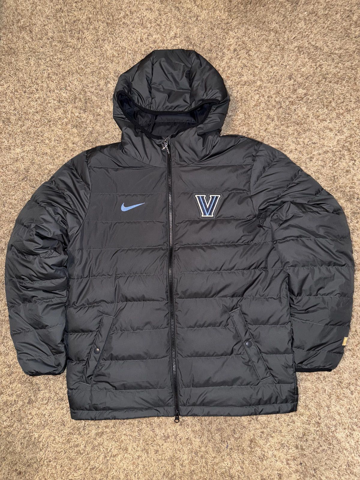 Nike Nike Mens Villanova University Basketball College Team Issued Puffer Rain Jacket Size US M / EU 48-50 / 2 - 1 Thumbnail