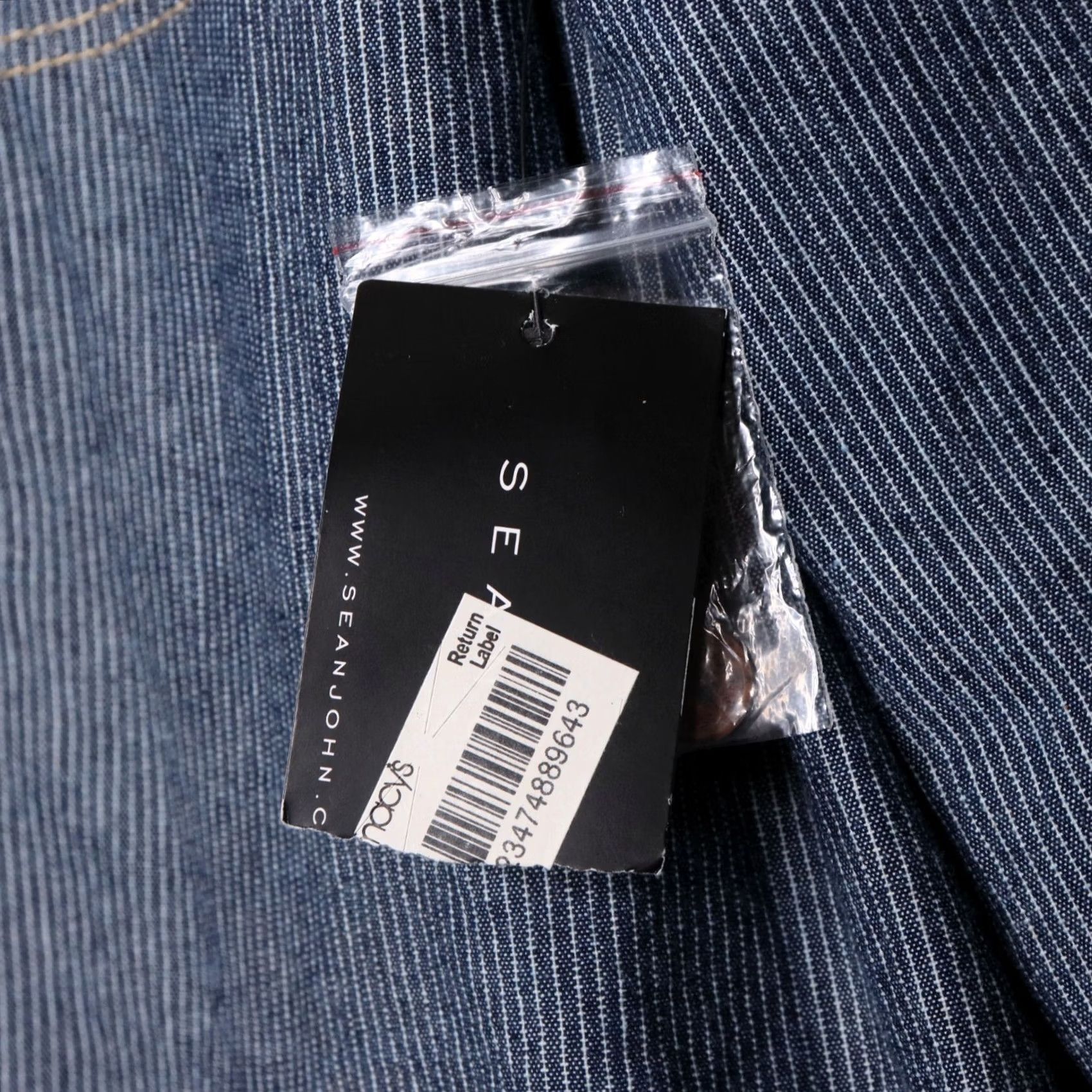 Sean John VINTAGE Sean John Deli Denim Jacket Sz 2XL Indigo Striped Full Zip Pockets Mens Denim Jacket 2XL Indigo Striped Full Zip Pockets Mens Boys? Size US XXL / EU 58 / 5 - 2 Thumbnail