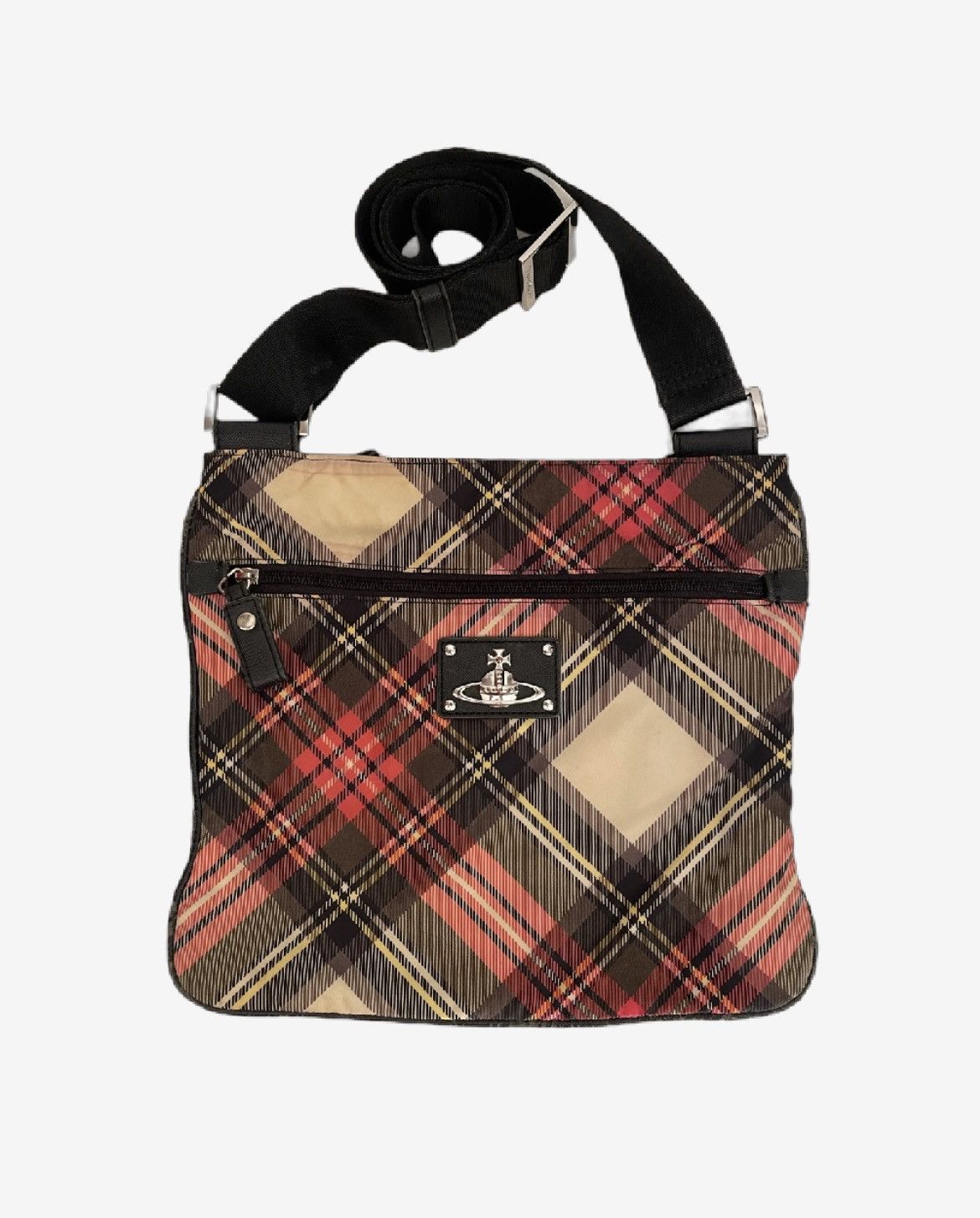 image of Vivienne Westwood Tartan Large Crossbody, Women's