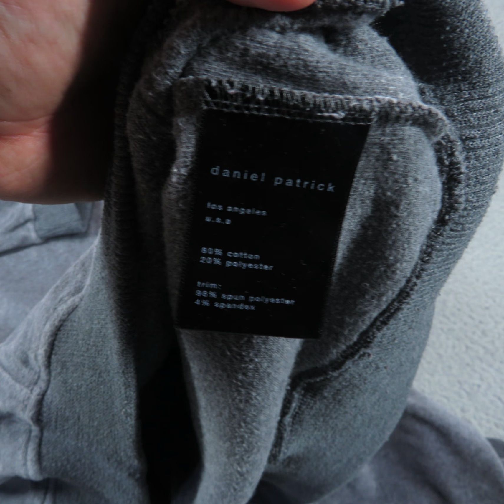 Vintage VINTAGE Daniel Patrick Hoodie Men XL Grey French Terry Microfiber Oversized Sweater Hood Size US XL / EU 56 / 4 - 4 Thumbnail