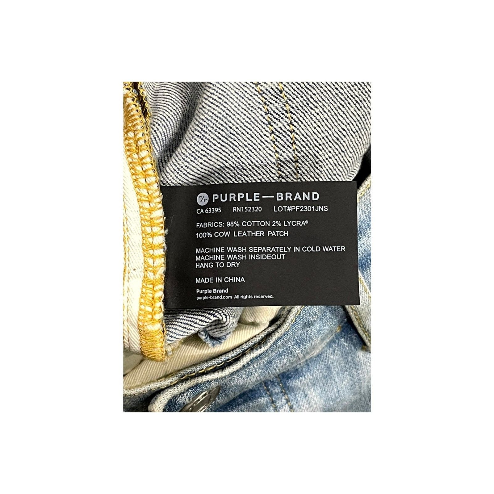 Purple Brand Purple Brand Patchwork Light Wash Jeans Size US 36 / EU 52 - 6 Thumbnail