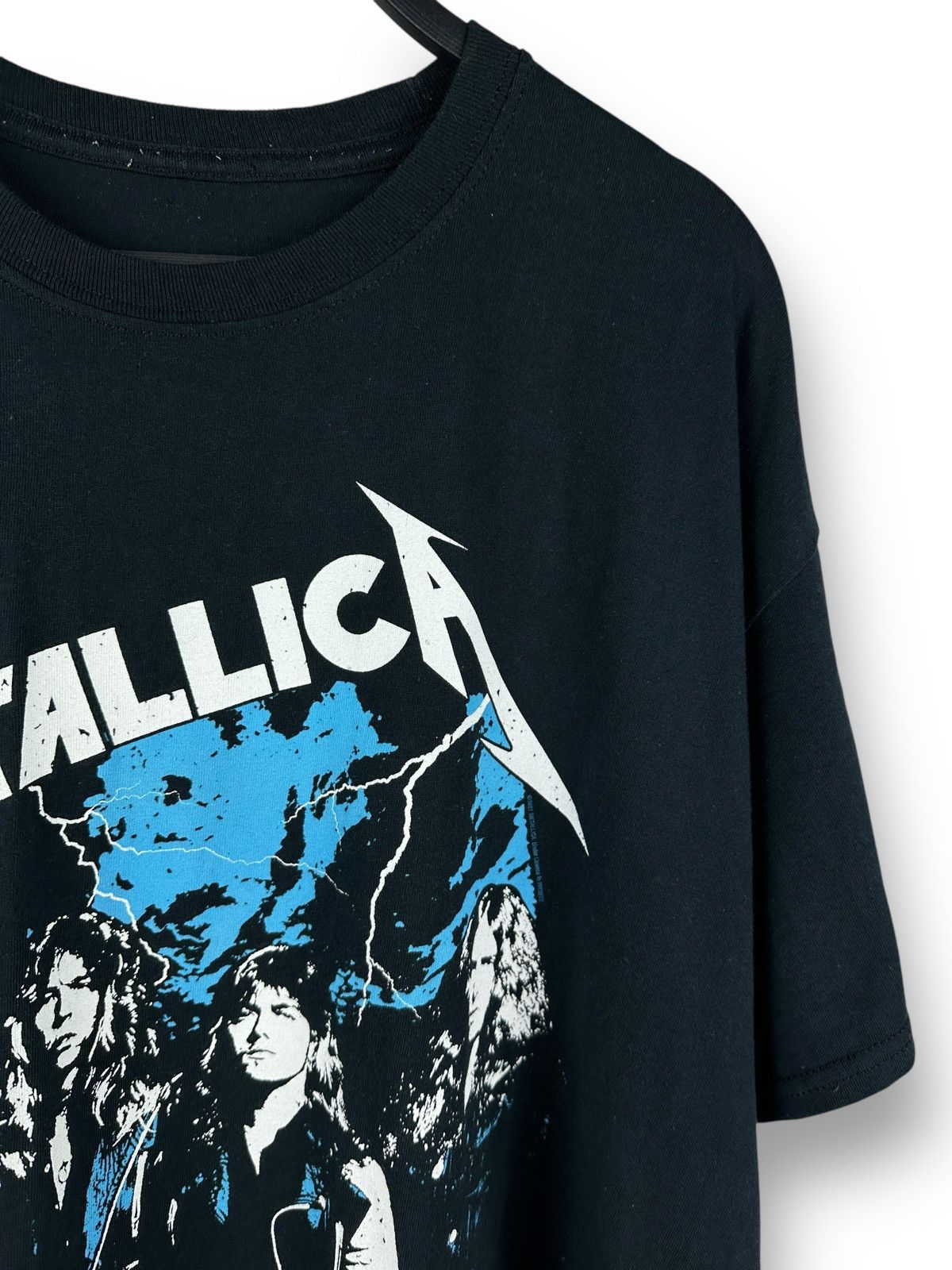 Metallica Metallica “Ride The Lightning” Graphic Print Band T-Shirt Size US L / EU 52-54 / 3 - 3 Thumbnail