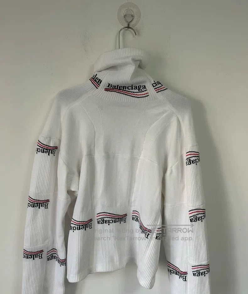 Balenciaga Balenciaga SS23 White Coke Sweater. Size US S / EU 44-46 / 1 - 2 Thumbnail