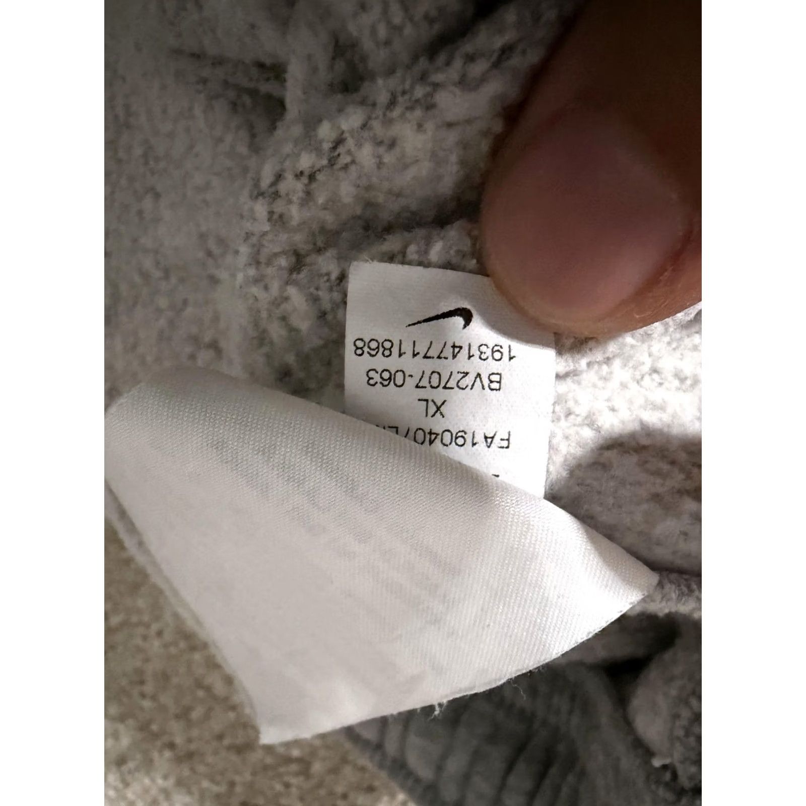 Nike Nike Sweatpants Mens XL Gray Fleece Joggers Elastic Waist Swoosh BV2707-063 Size US 36 / EU 52 - 7 Thumbnail