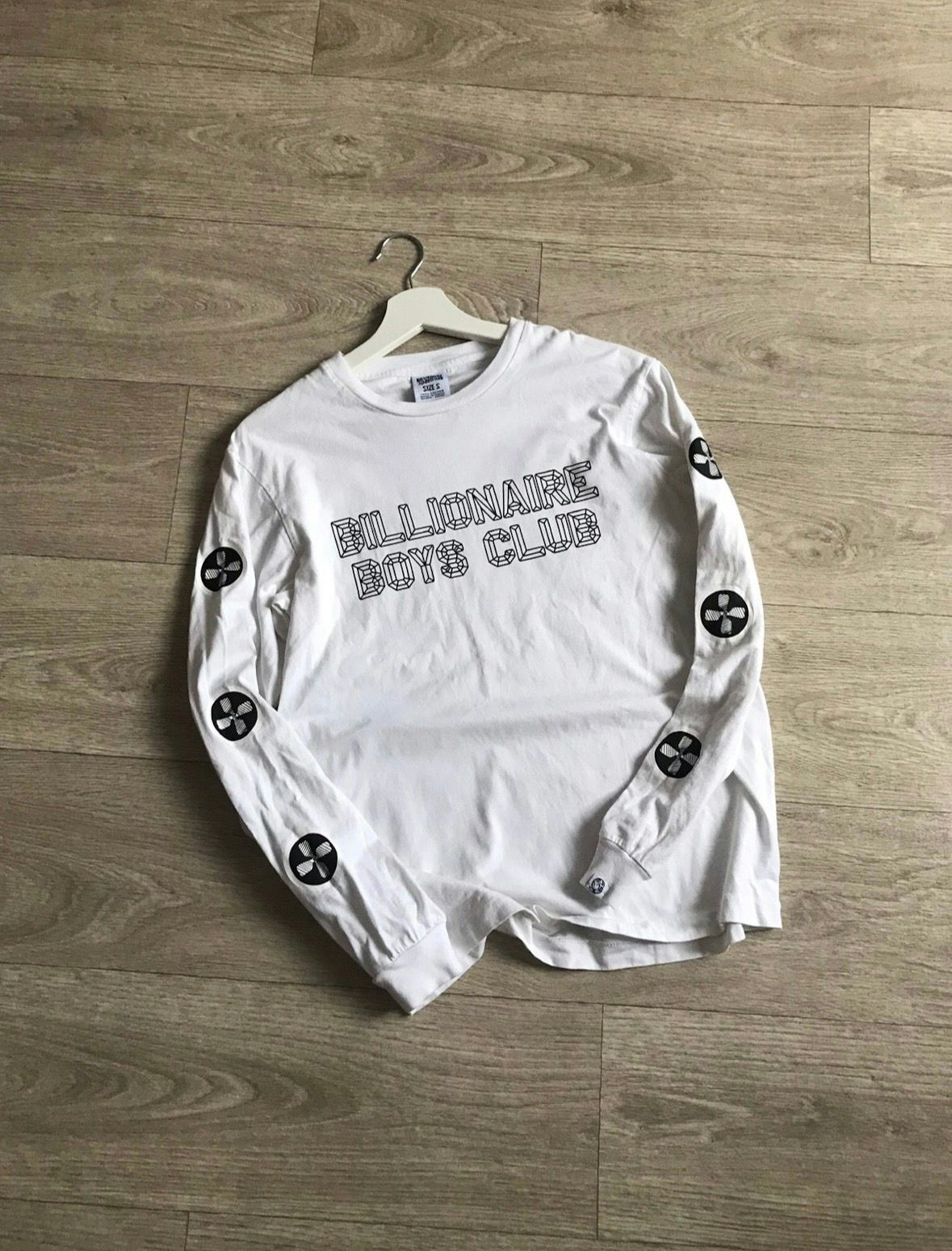 Pre-owned Billionaire Boys Club Long Sleeve T-shirt In White