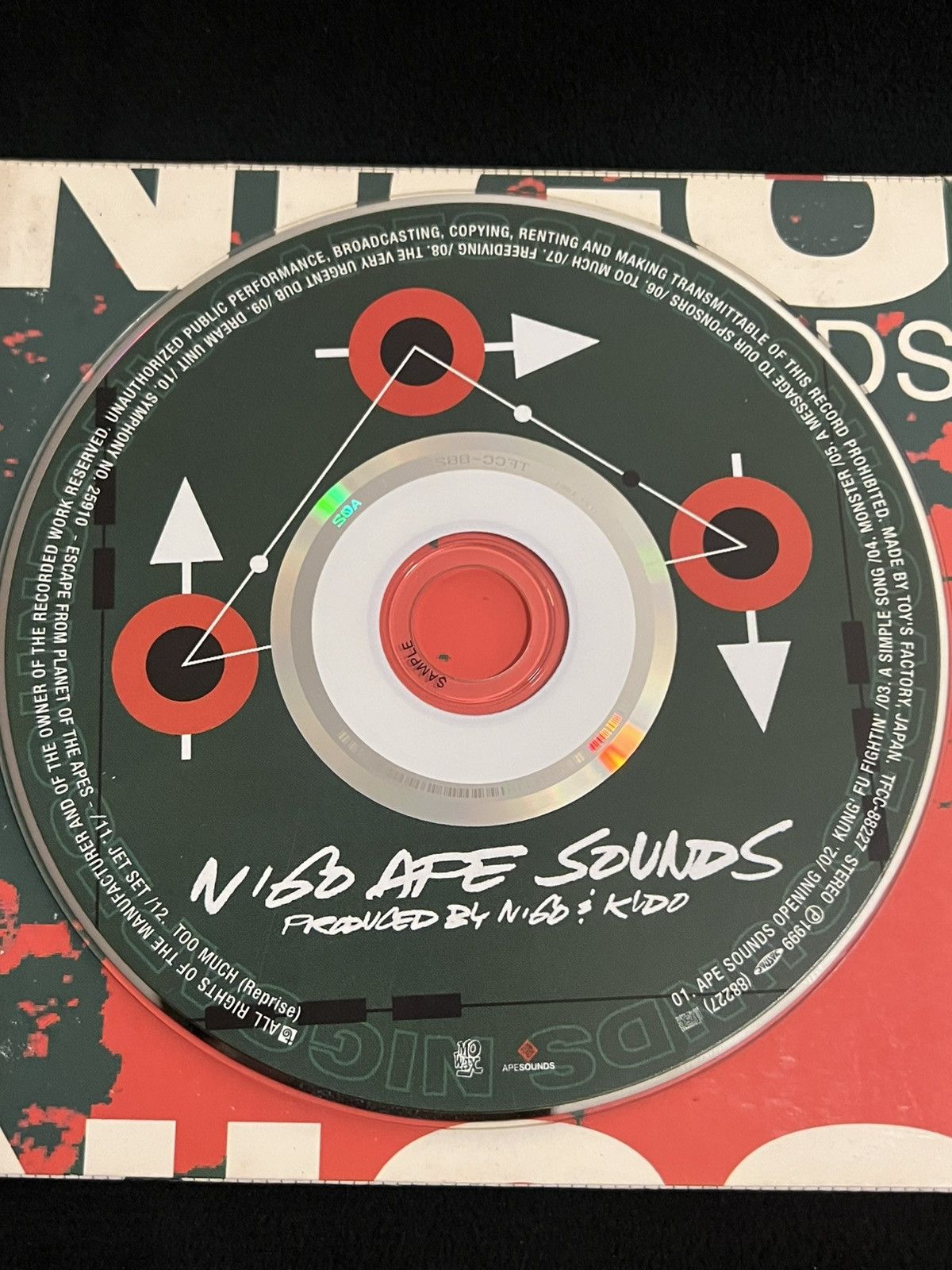 Bape rare 1999 Nigo Ape Sounds CD Size ONE SIZE - 10 Thumbnail