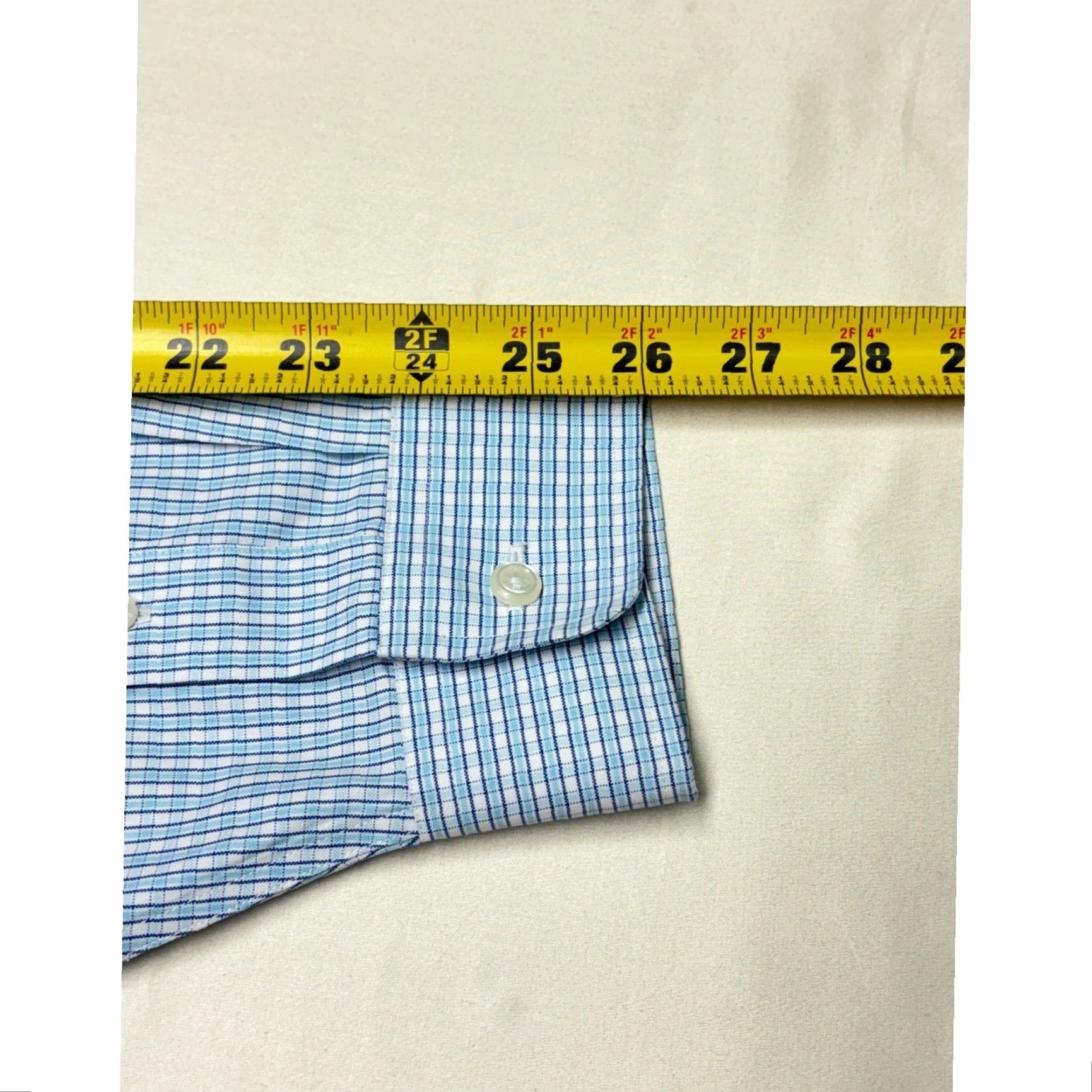 Vintage VINTAGE LLBean Traditional Fit Mens 16.5 36 Striped Dress Shirt Button Down 100% Cotton Size 46R - 8 Thumbnail