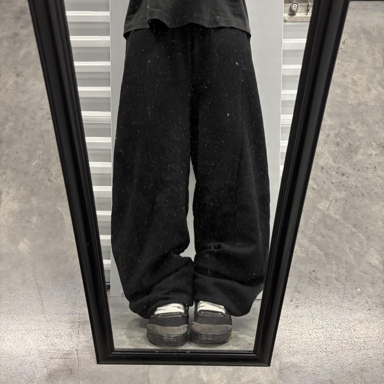 Japanese Brand × Vintage Crazy Vintage Y2K/2000s Baggy Black Skater Opium Essential Sweatpants! Size US 34 / EU 50 - 1 Thumbnail