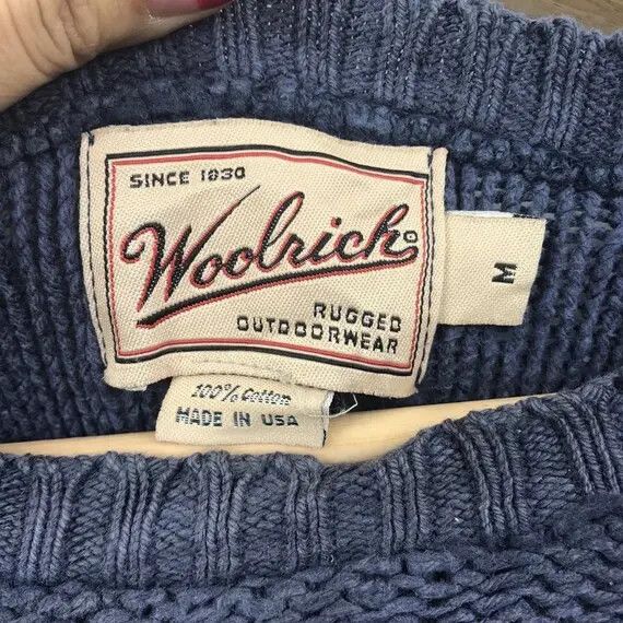 Woolrich Woolen Mills Vtg WOOLRICH OUTDOORWEAR Made In USA Knitwear Sweatshirt Size L / US 10 / IT 46 - 5 Thumbnail
