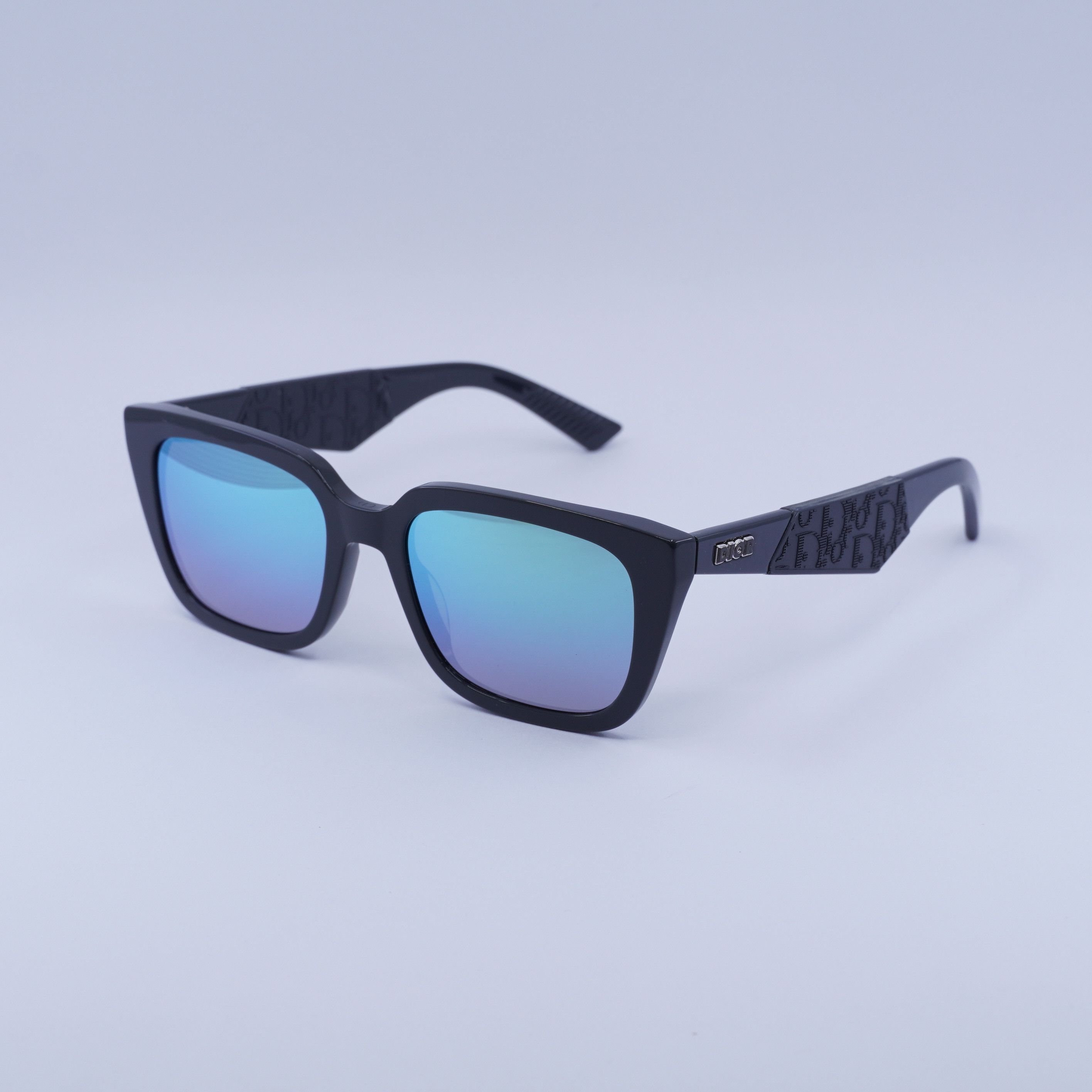 Dior DIOR B27 S2I 45I6 Sunglasses 55mm Grey Square Frame Size ONE SIZE - 11 Thumbnail