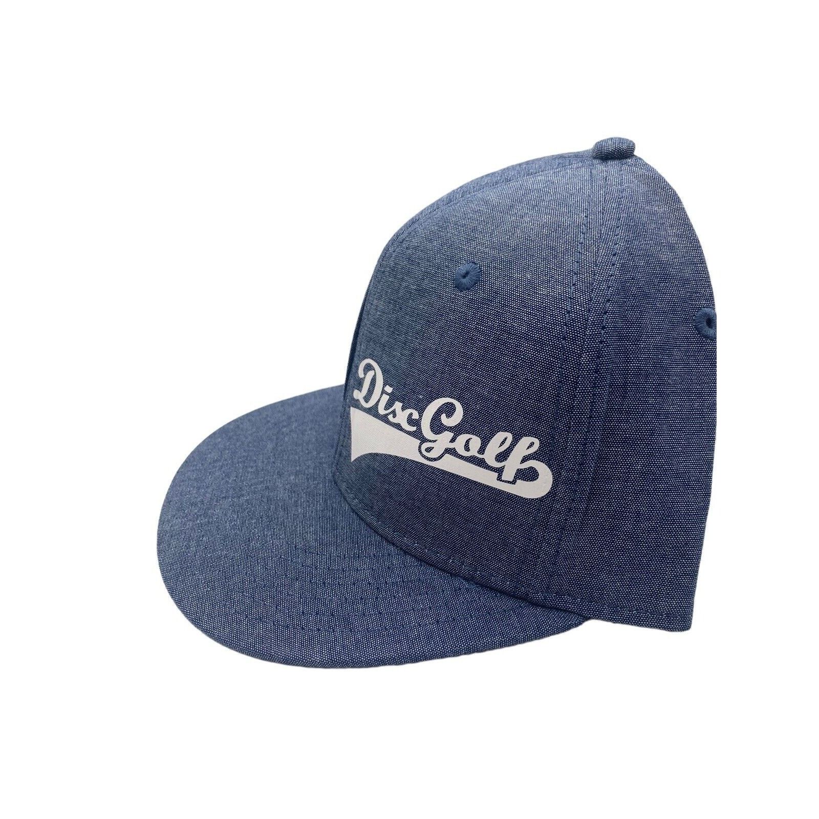 The Unbranded Brand Disc Golf Hat Cap Adjustable Snap Back Logo Blue Size ONE SIZE - 7 Thumbnail