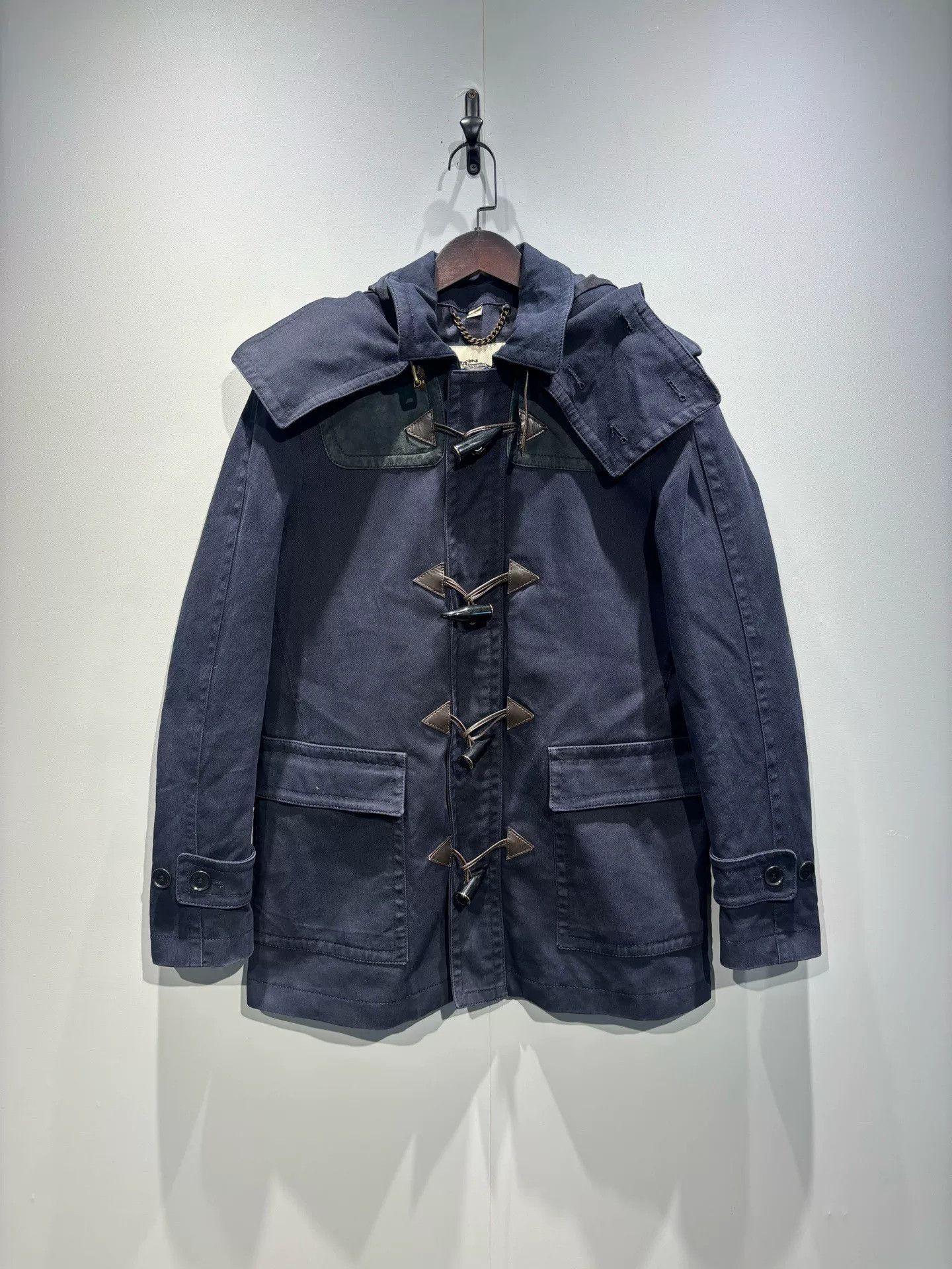 Burberry Burberry Black Wool Toggle Coat Size 48 Size US XL / EU 56 / 4 - 1 Thumbnail