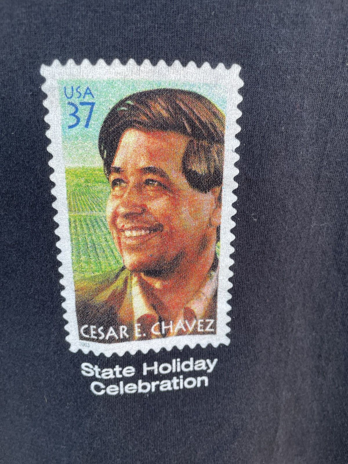 Hanes Vintage 2000s Cesar Chavez black men’s large heavy Hanes Size US L / EU 52-54 / 3 - 2 Thumbnail