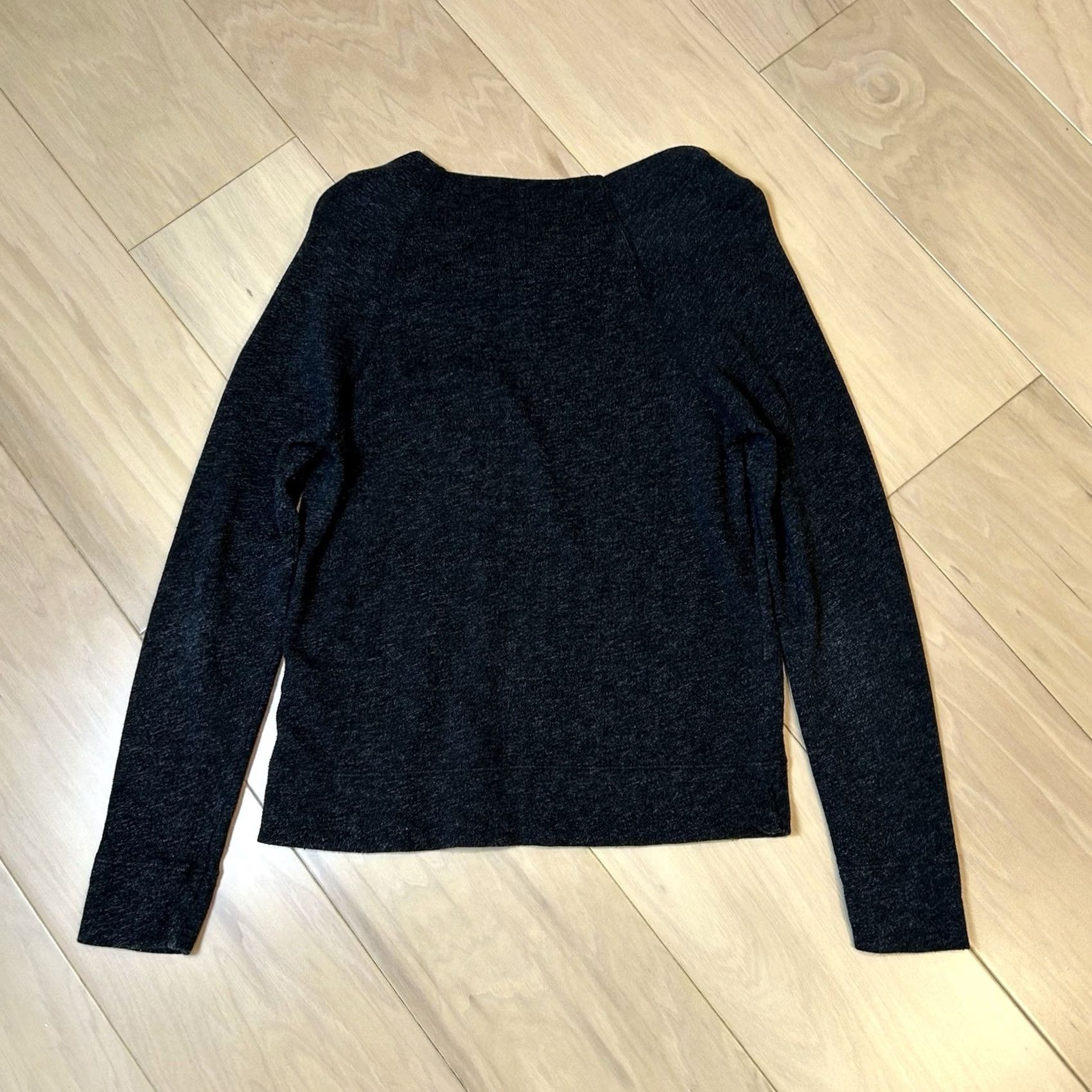 James Perse James Perse Boat Cowl Neck Sweater Long Sleeve Women’s Small Black Solid Pullover Designer Womens Size S / US 4 / IT 40 - 3 Thumbnail