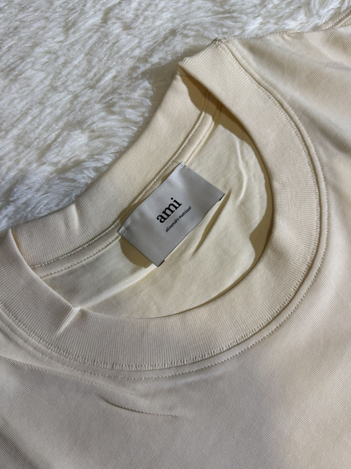 AMI AMI PARIS Boxy Fit Organic Cotton Jersey T Shirt Size US XL / EU 56 / 4 - 3 Thumbnail