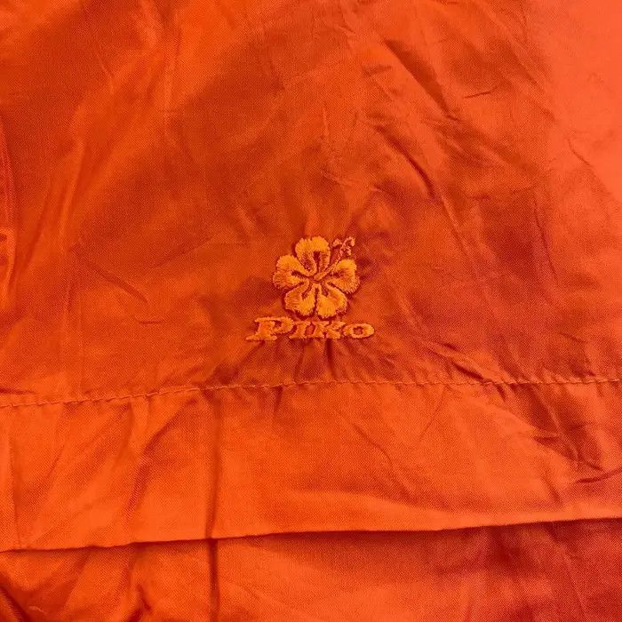 Vintage Vtg 90’ PIKO HAWAIIAN LONGBOARD Surfing Orange Jacket Size L / US 10 / IT 46 - 4 Thumbnail
