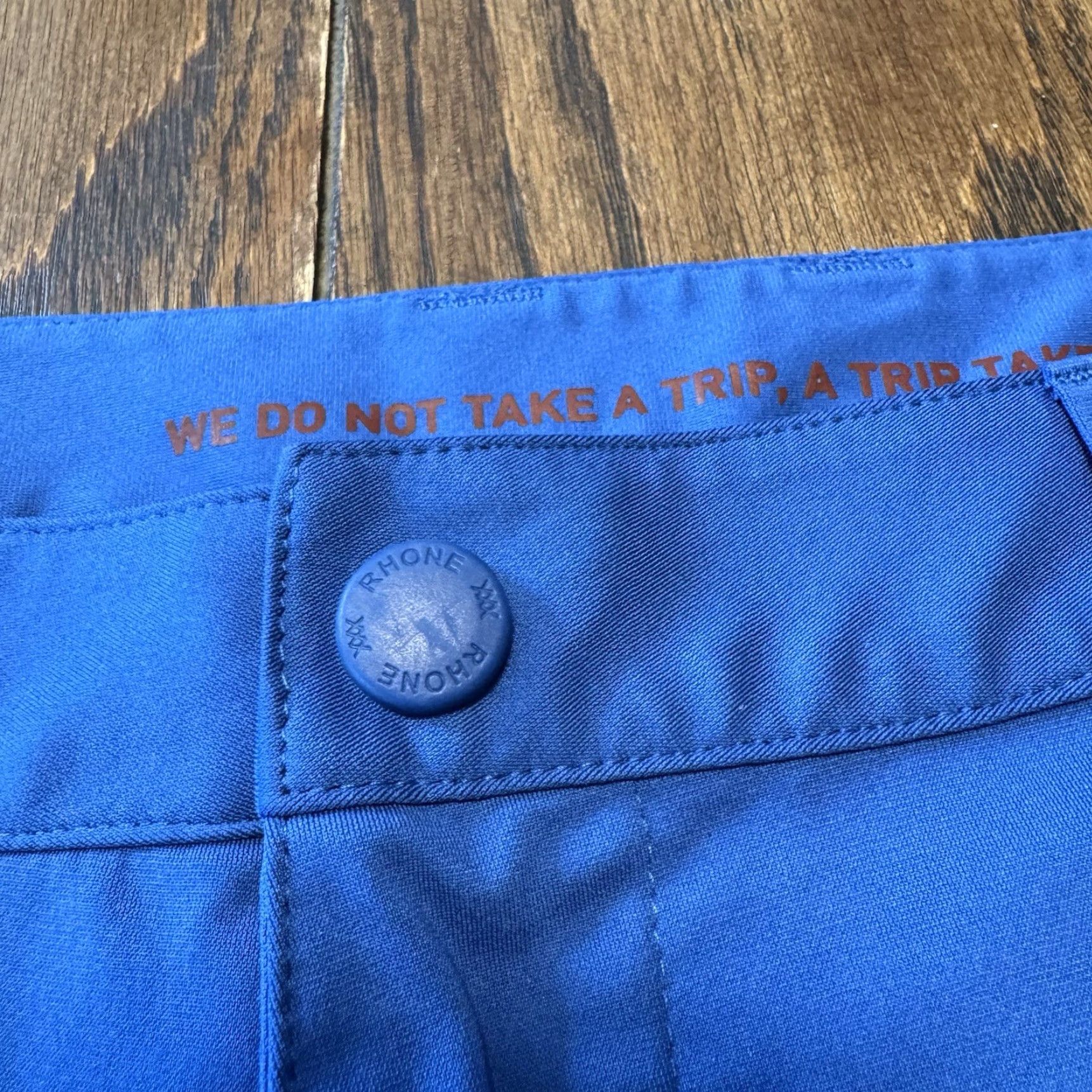 Rhone Rhone Shorts Mens 34 Performance Lightweight Golf Zip Pocket Caliber Chino Breathable Quick Dry Pockets 100273 Blue Size US 34 / EU 50 - 2 Thumbnail