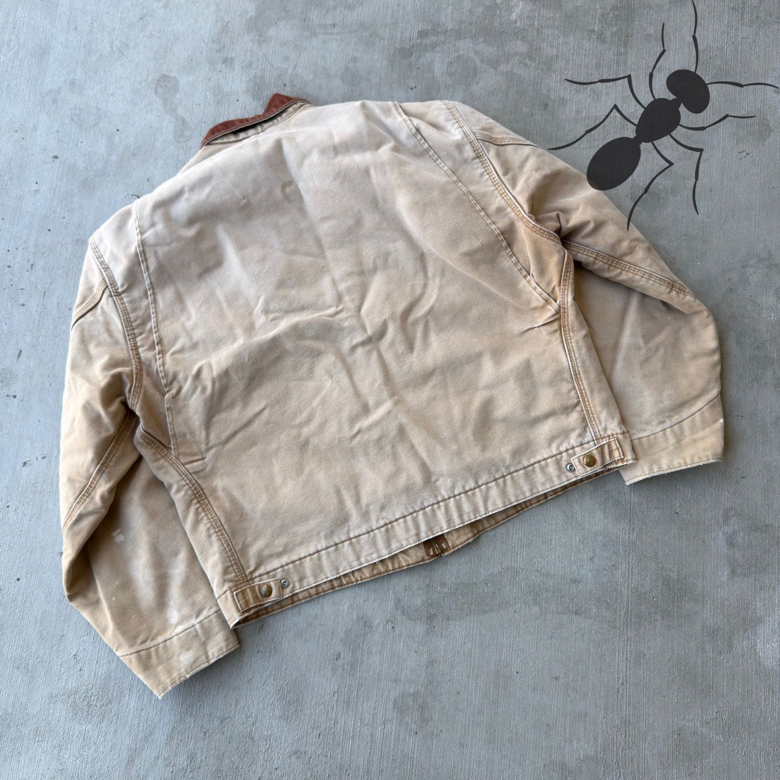 Carhartt × Vintage Vintage Y2K Carhartt RNJ001 Brown detroit BRN work jacket Size US XL / EU 56 / 4 - 6 Thumbnail