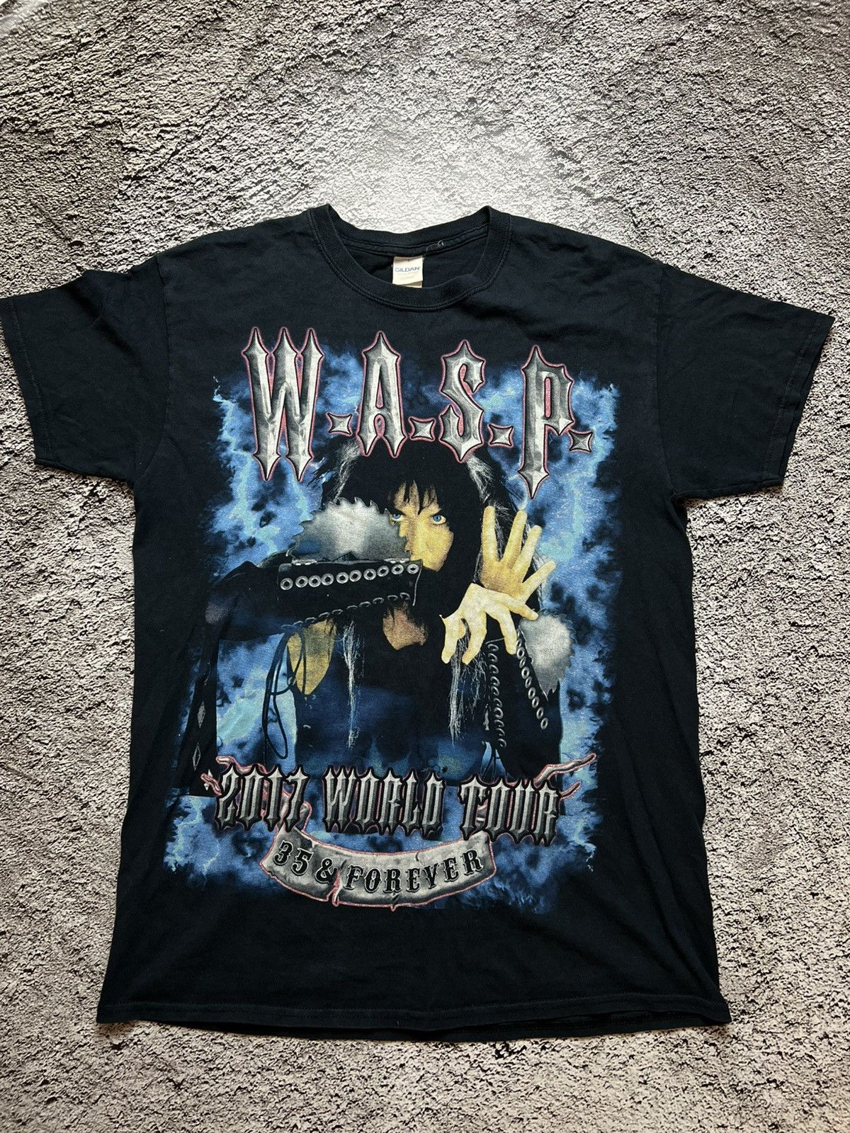 Band Tees W.A.S.P 2017 world tour 35 & forever vintage t shirt Size US M / EU 48-50 / 2 - 1 Thumbnail
