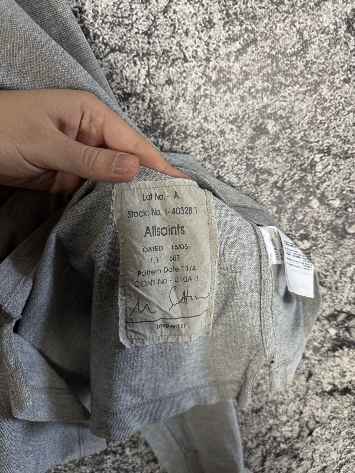 Allsaints Allsaints Sandringham Long Sleeve Polo Shirt Luxury Size M Size US M / EU 48-50 / 2 - 8 Thumbnail