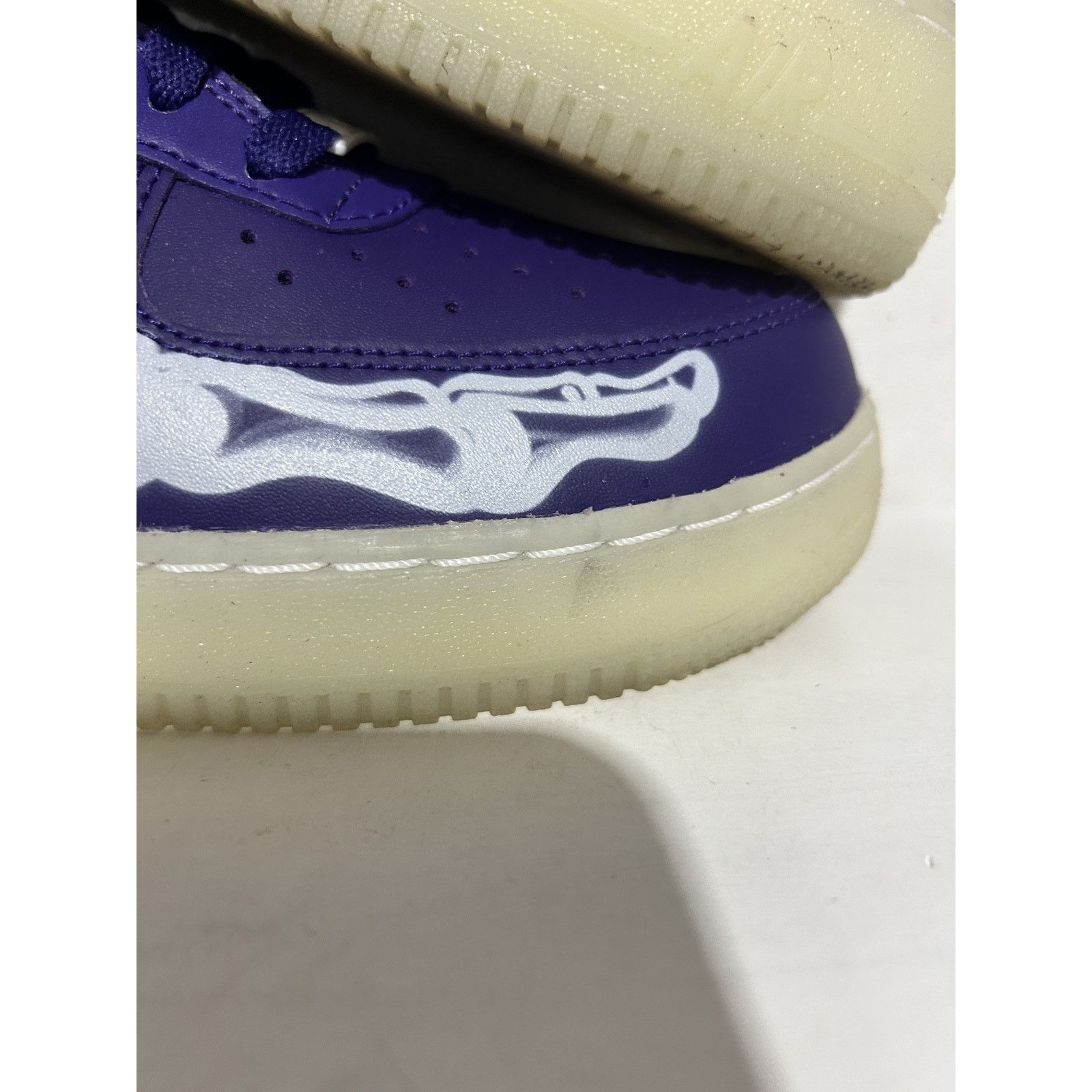 Nike NIKE AIR FORCE 1 LOW PURPLE SKELETON SIZE 11 PREOWNED Size US 11 / EU 44 - 5 Thumbnail