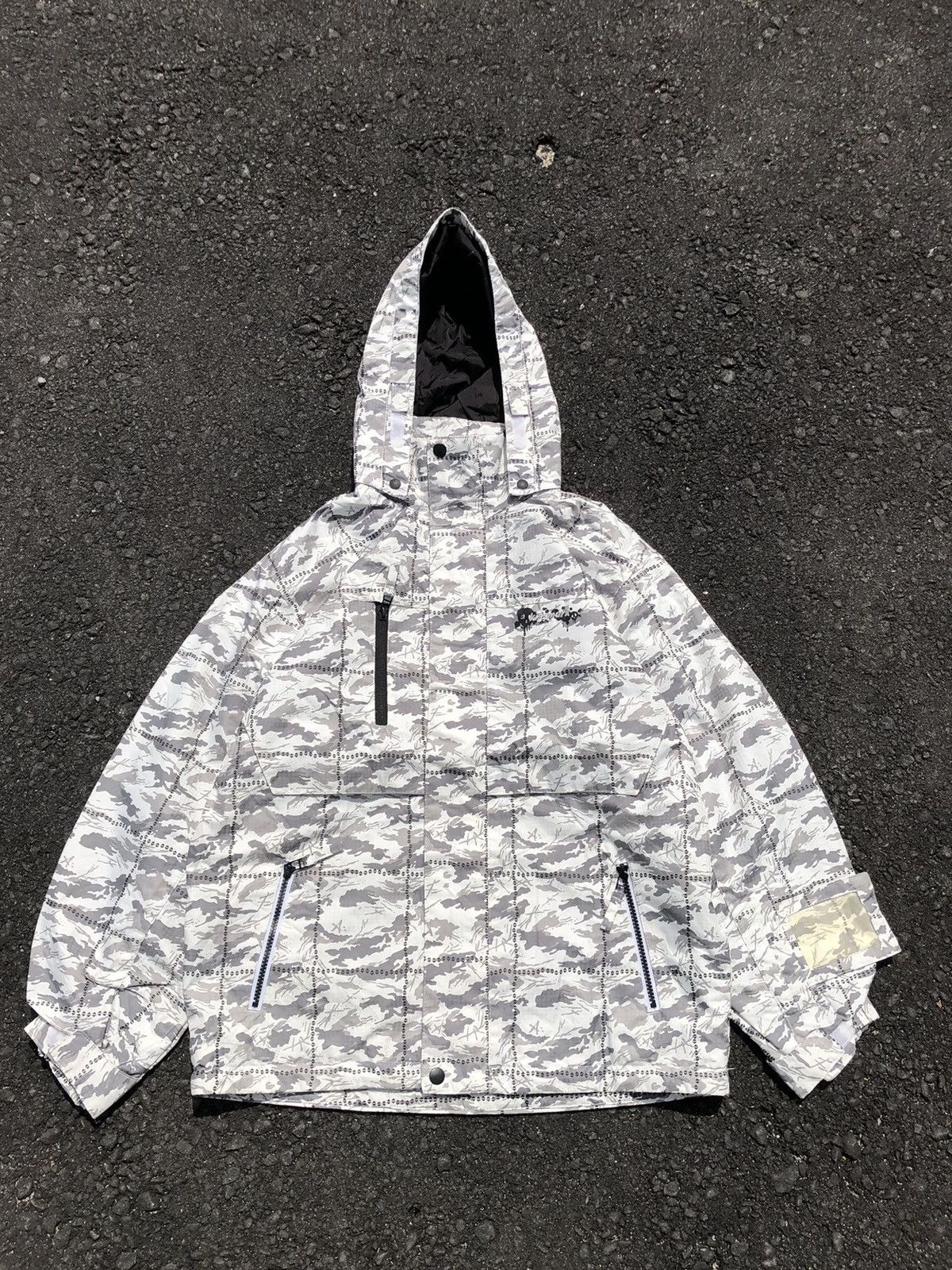 Japanese Brands Kissmark Camo Colourway Ski Jacket