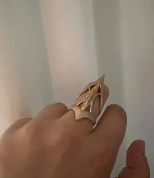Jewelry Armor Cyberpunk Ring Size ONE SIZE - 4 Thumbnail