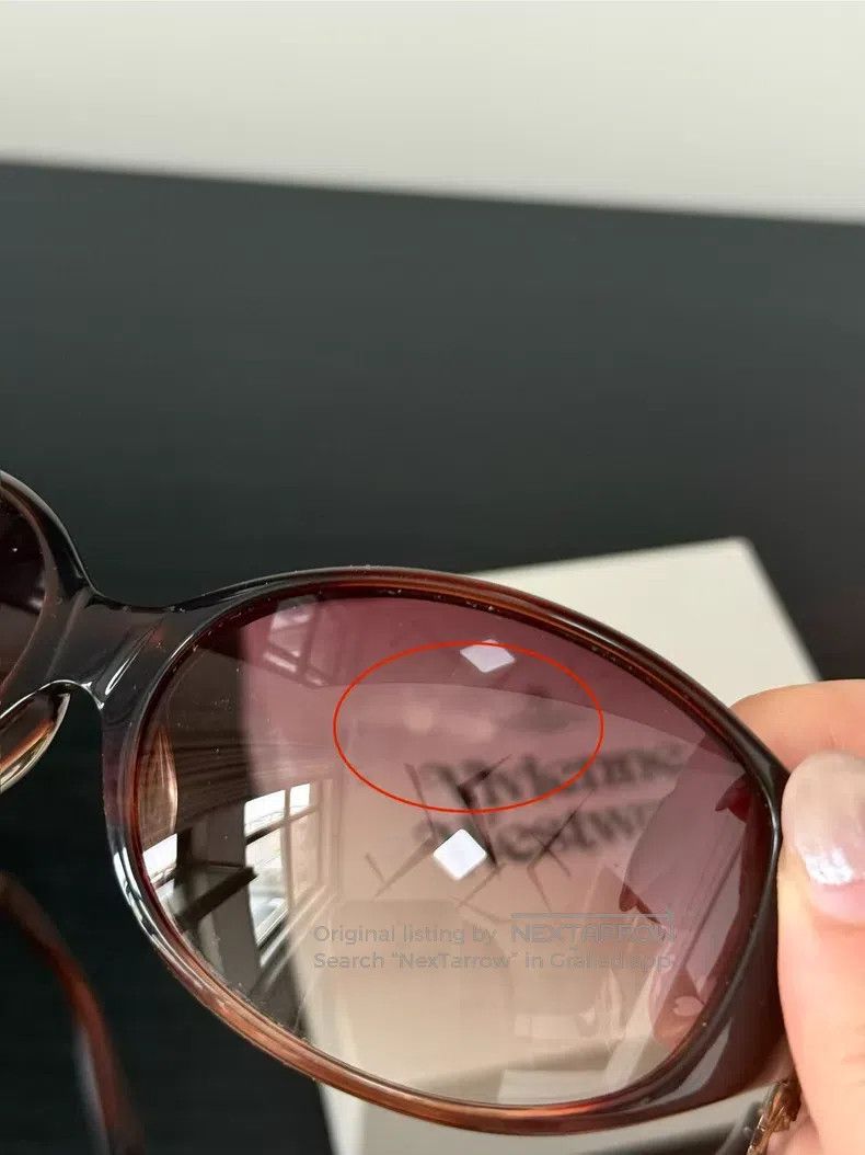 Vivienne Westwood Vivienne Westwood Rare red brown, spider web, sunglasses, Size ONE SIZE - 9 Thumbnail