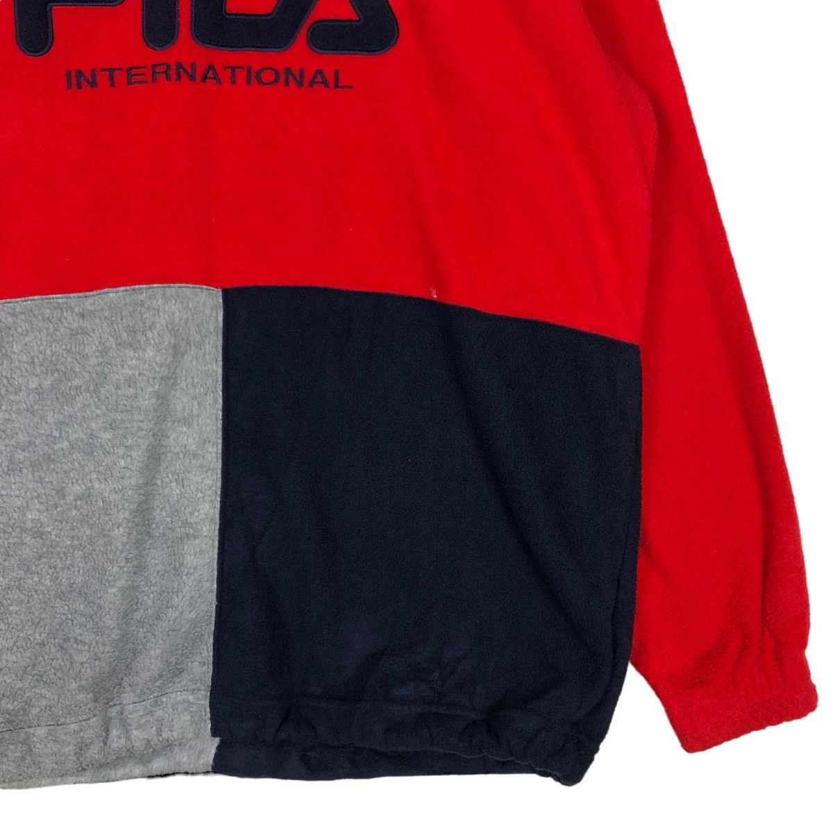 Japanese Brand 🔥Vtg Anorak Jacket Fleece Fila International Big Spell Out Size US XL / EU 56 / 4 - 5 Thumbnail