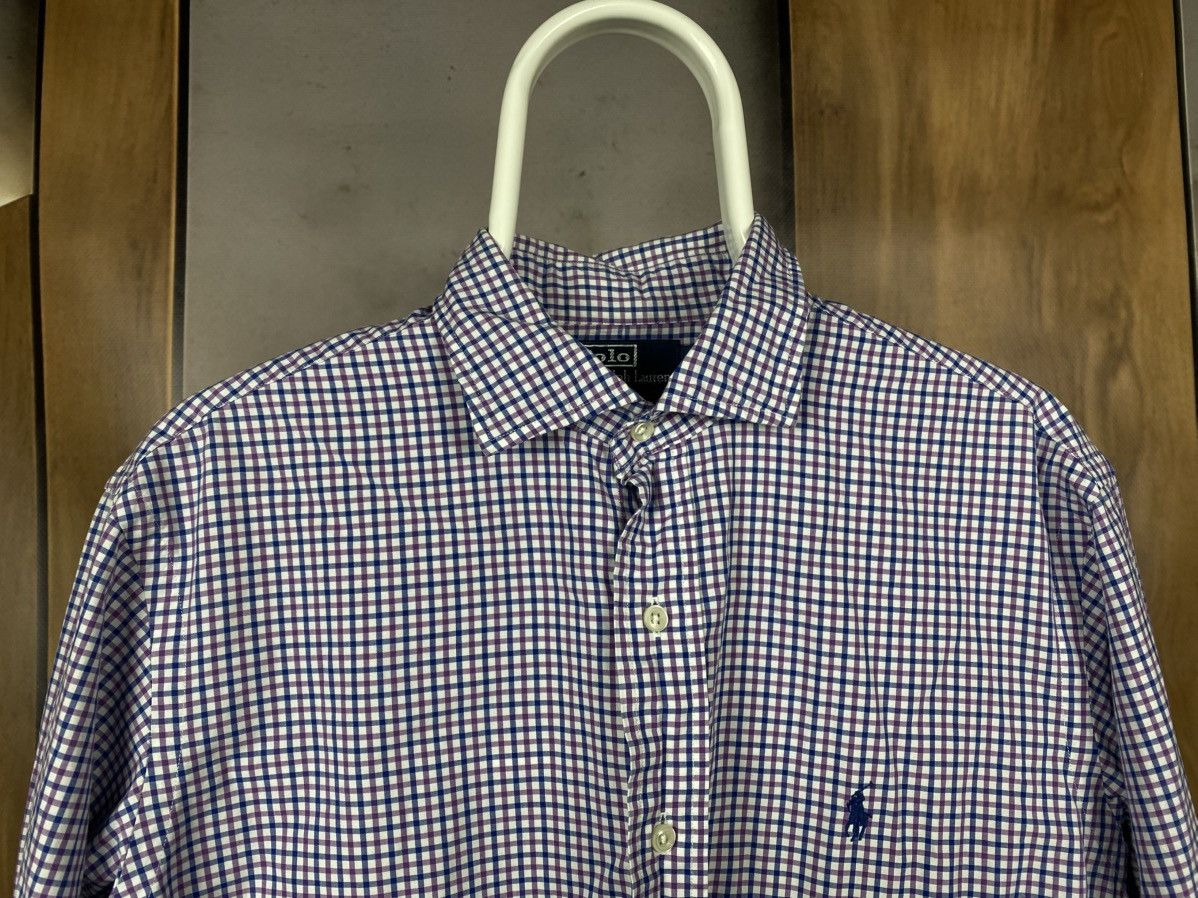 Polo Ralph Lauren 🎠Vintage 90s Shirt Button Up Stanton Custom Fit Flannel Tee🎠 Size US L / EU 52-54 / 3 - 6 Thumbnail