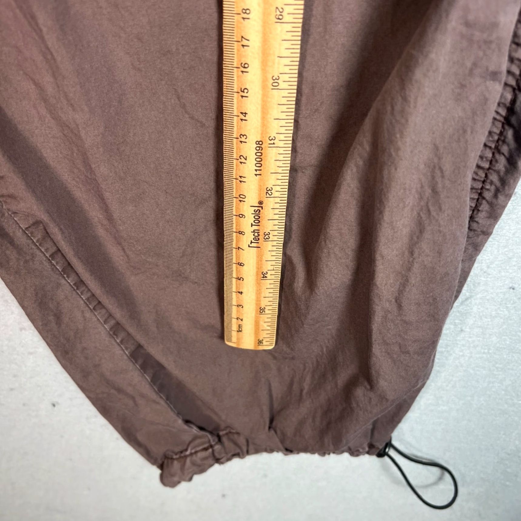 Garage GARAGE Womens Cargo Pants Medium Brown Drawstring Hem Cotton Straight Leg 90s Size 32" / US 10 / IT 46 - 5 Thumbnail