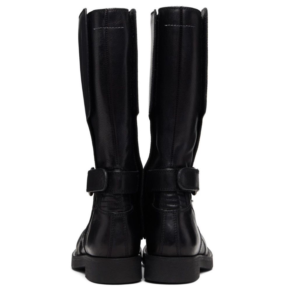 MM6 MM6 MAISON MARGIELA Black Biker Engineer Boots 38 Size US 8 / IT 38 - 9 Thumbnail