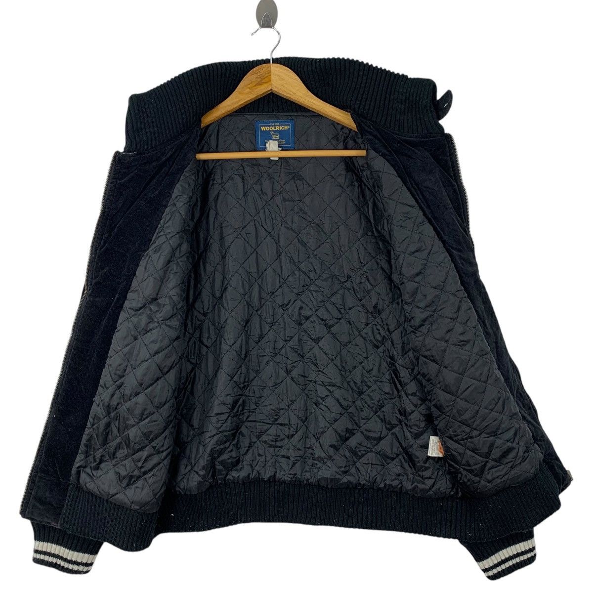 Woolrich Woolen Mills WOOLRICH Woolen Mills Casualwear Velvet Bomber VarsityJacket Size US L / EU 52-54 / 3 - 3 Thumbnail