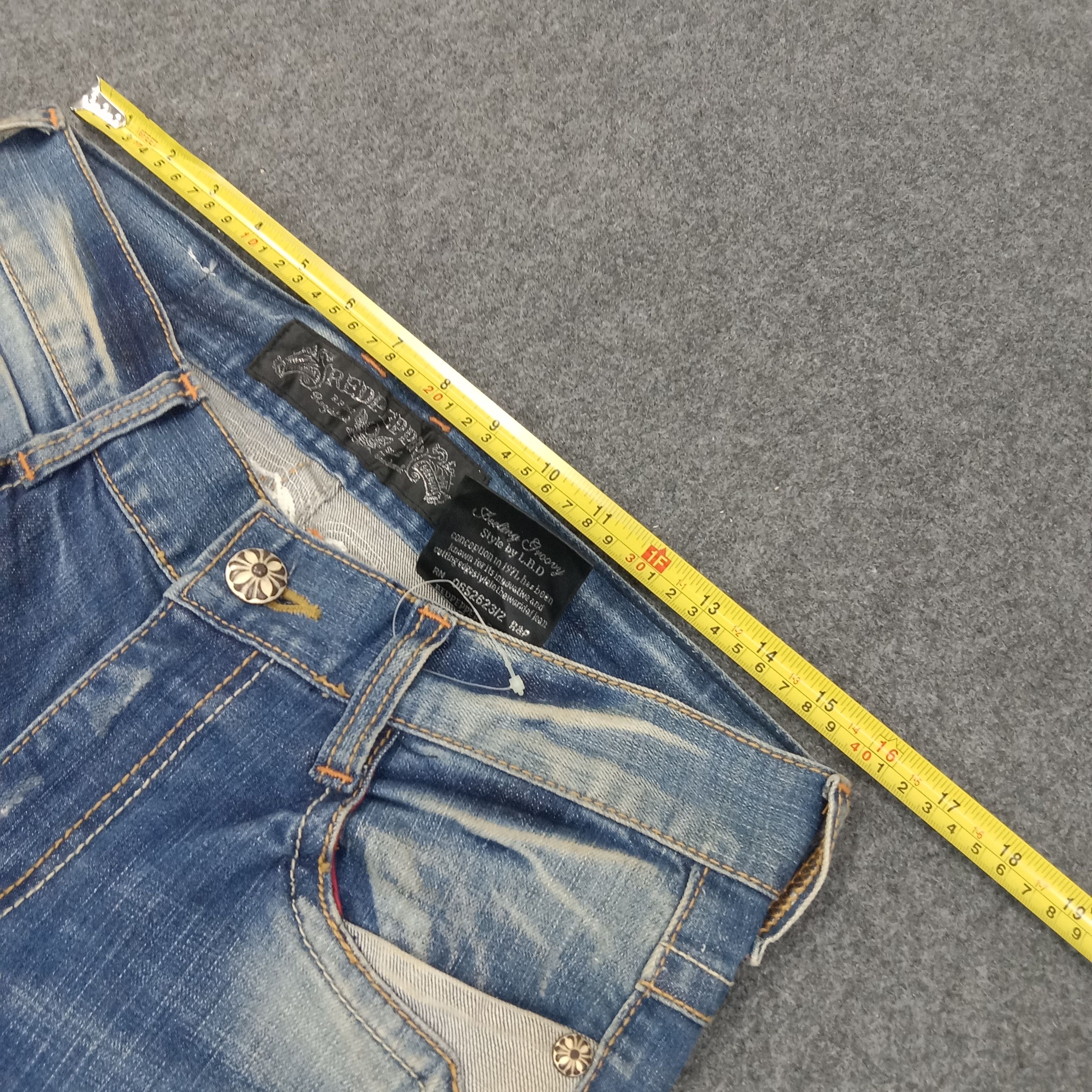 Japanese Brand Red Pepper Japanese Retro Denim Jeans C258N8 Size US 32 / EU 48 - 11 Thumbnail