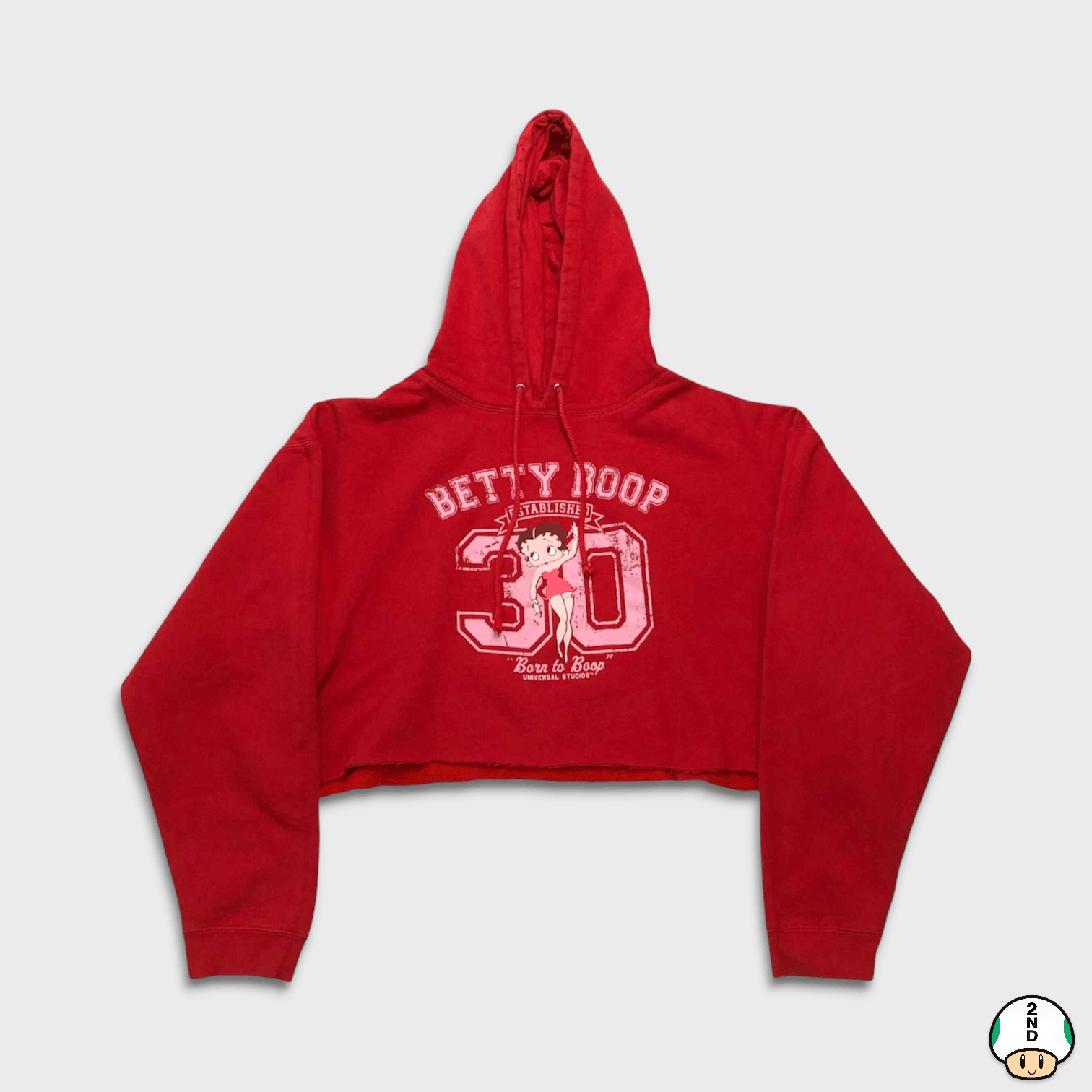 Cartoon Network Betty Boop Hoodie Large Cartoon Cropped Hooded Sweatshirt Size L / US 10 / IT 46 - 1 Thumbnail