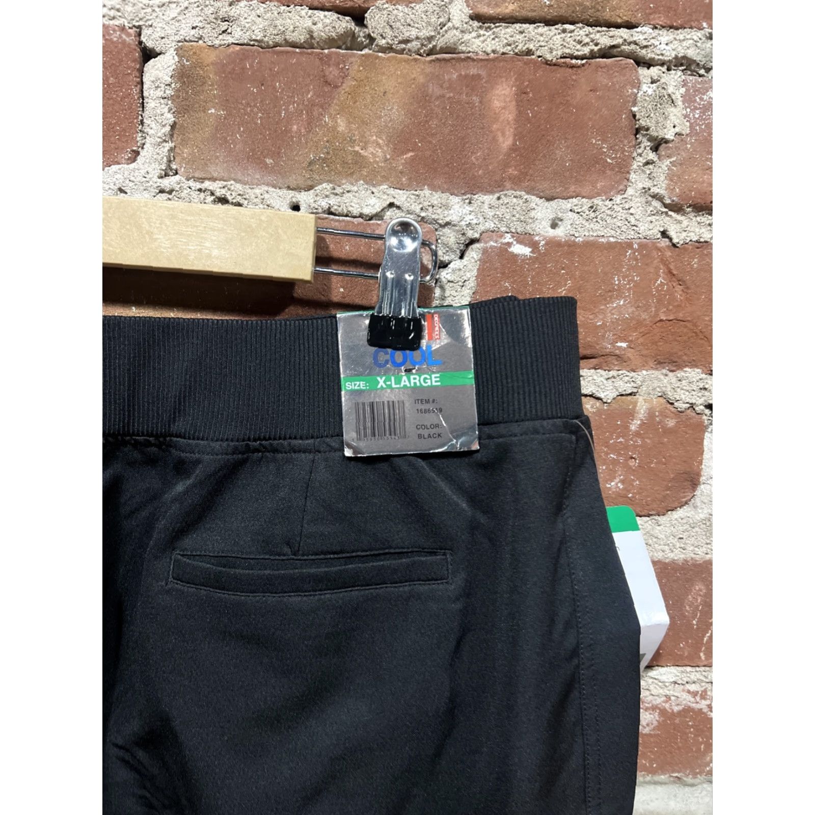 Vintage 32 Degrees Womens Cargo Sweatpants Side Pocket Black XL NWT Joggers Size 40" / US 18 - 3 Thumbnail