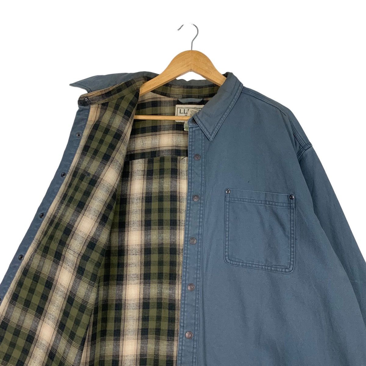 L.L. Bean L.L.BEAN Tartan Lined Work Shirt #1075-C49 Size US XXL / EU 58 / 5 - 7 Thumbnail