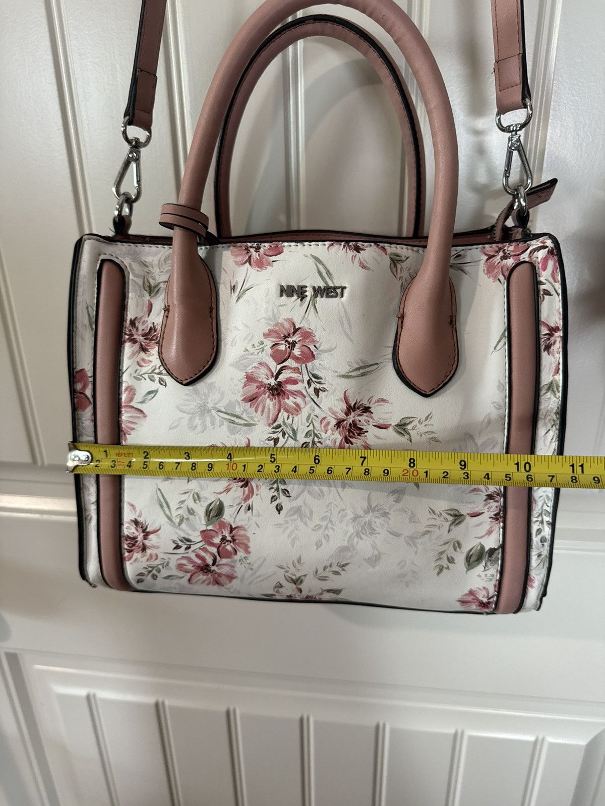 Nine West NINE WEST🌸 Pink & White Floral Crossbody and Handle Bag Size ONE SIZE - 14 Thumbnail