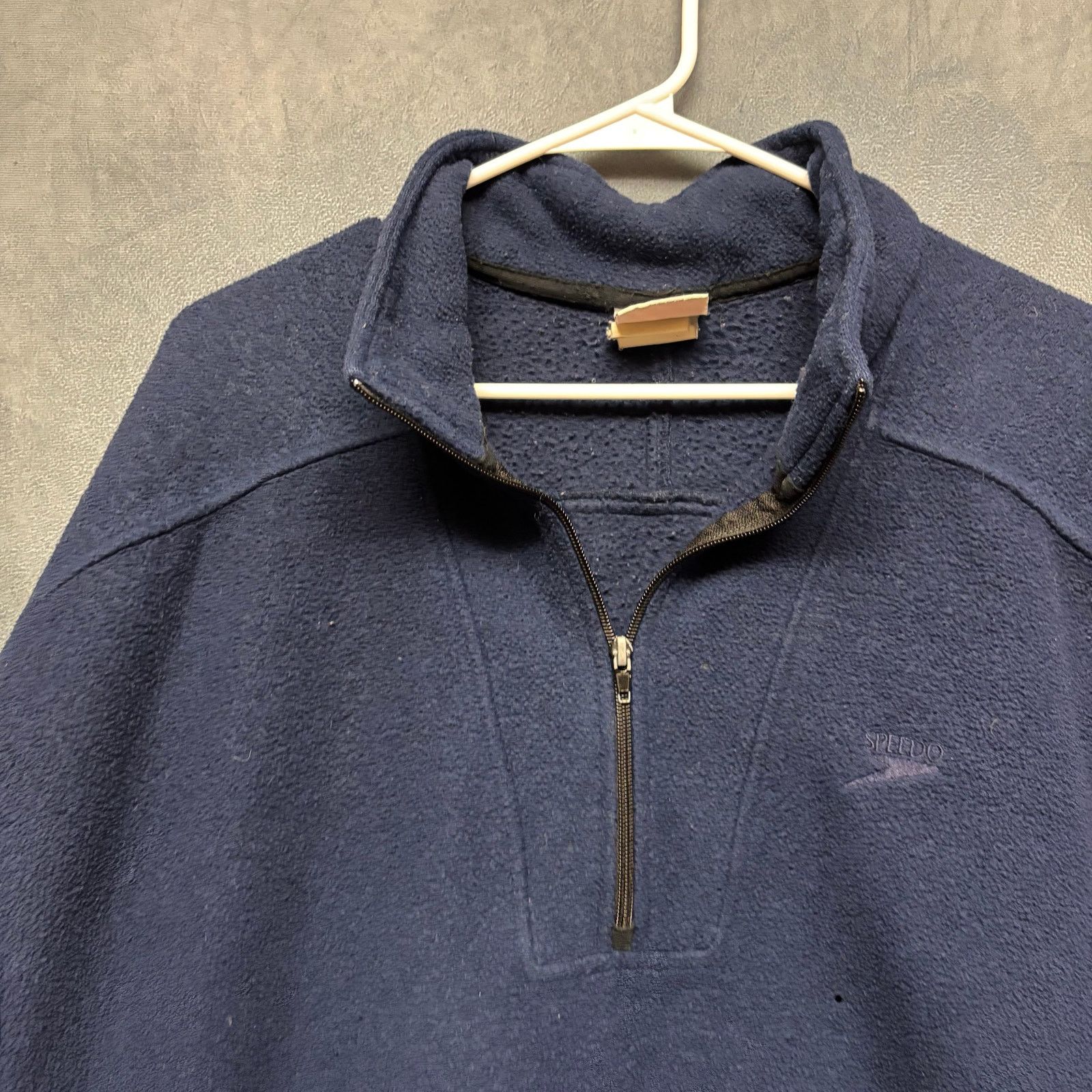 Speedo Vintage Speedo Fleece Jacket Sweatshirt Jumper 1/4 Zipper Size US XL / EU 56 / 4 - 5 Thumbnail