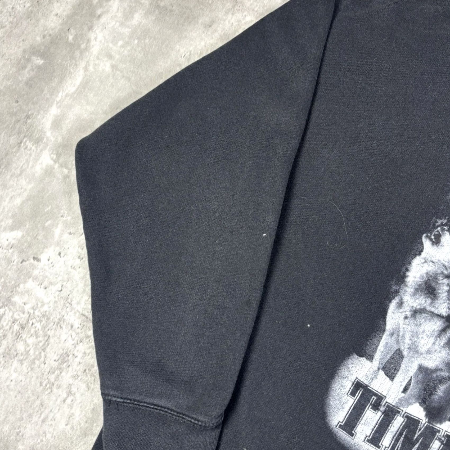 Vintage VINTAGE American Outdoors Sweatshirt Black 2XL 90s Timber Wolf Nature Mens Size US XXL / EU 58 / 5 - 6 Thumbnail