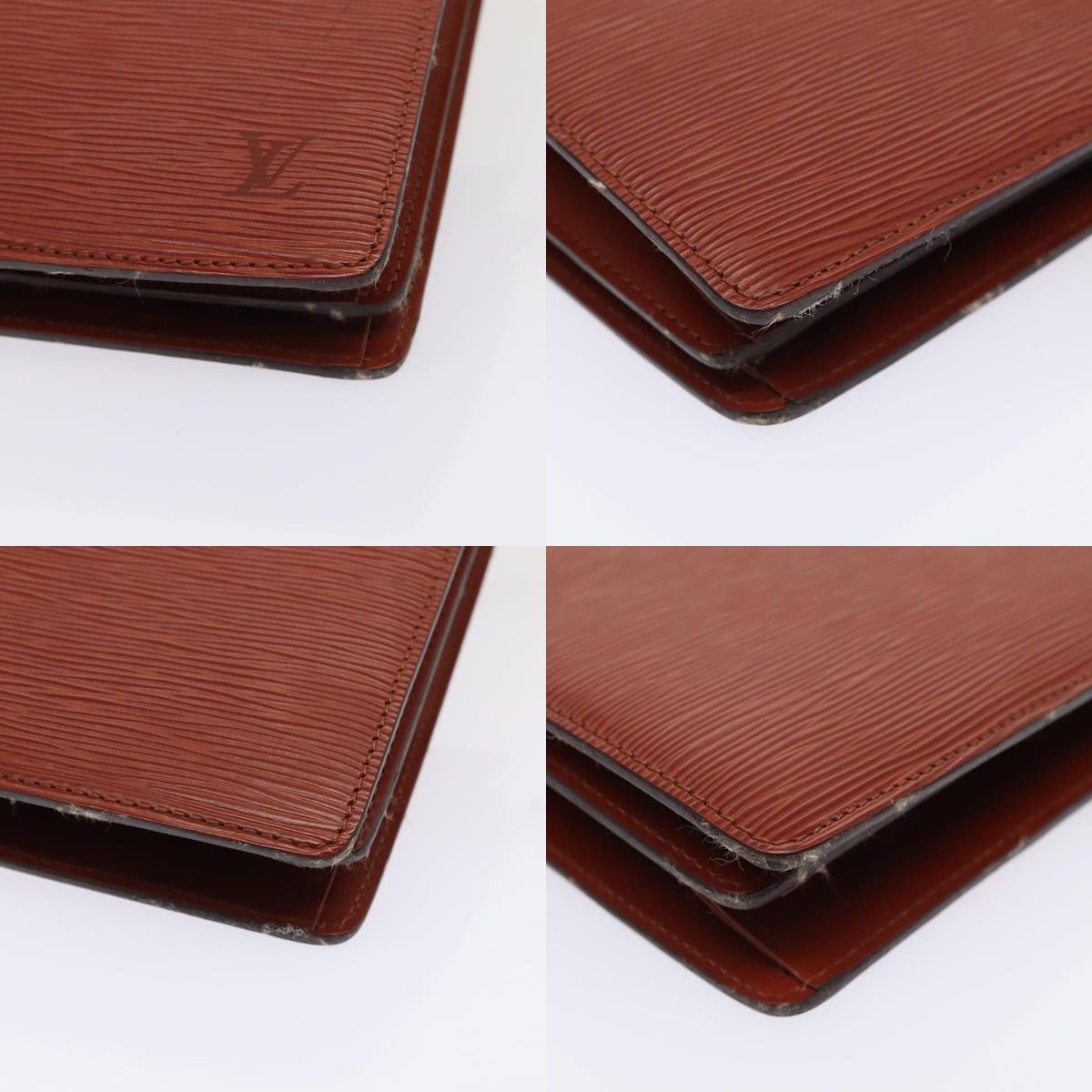 Louis Vuitton LOUIS VUITTON Epi Capuchin Shoulder Bag Brown M52343 Size ONE SIZE - 10 Thumbnail