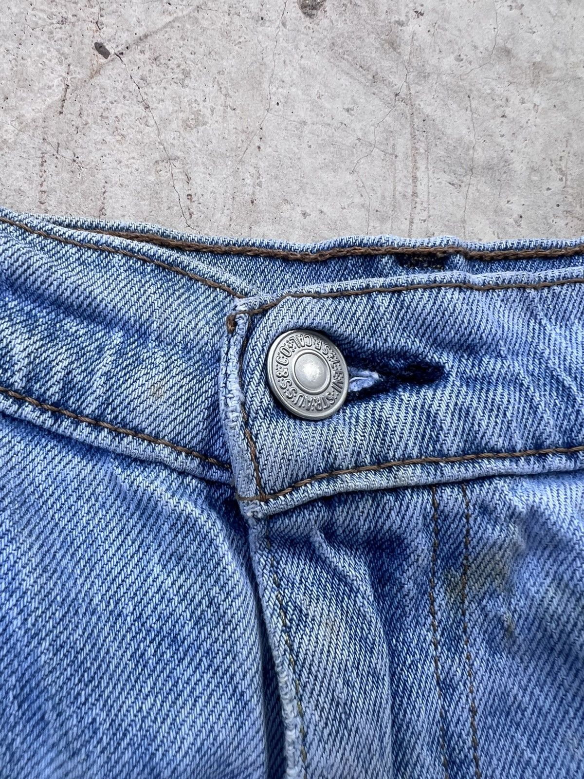Levi's Vintage Levis Baggy Short Denim Size US 35 - 2 Thumbnail