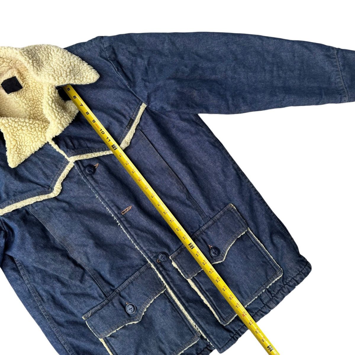 Carhartt × Sears × Vintage 60s Denim Ranch Jean Jacket TRUE VINTAGE Sherpa Lined Barn Size US XL / EU 56 / 4 - 12 Thumbnail