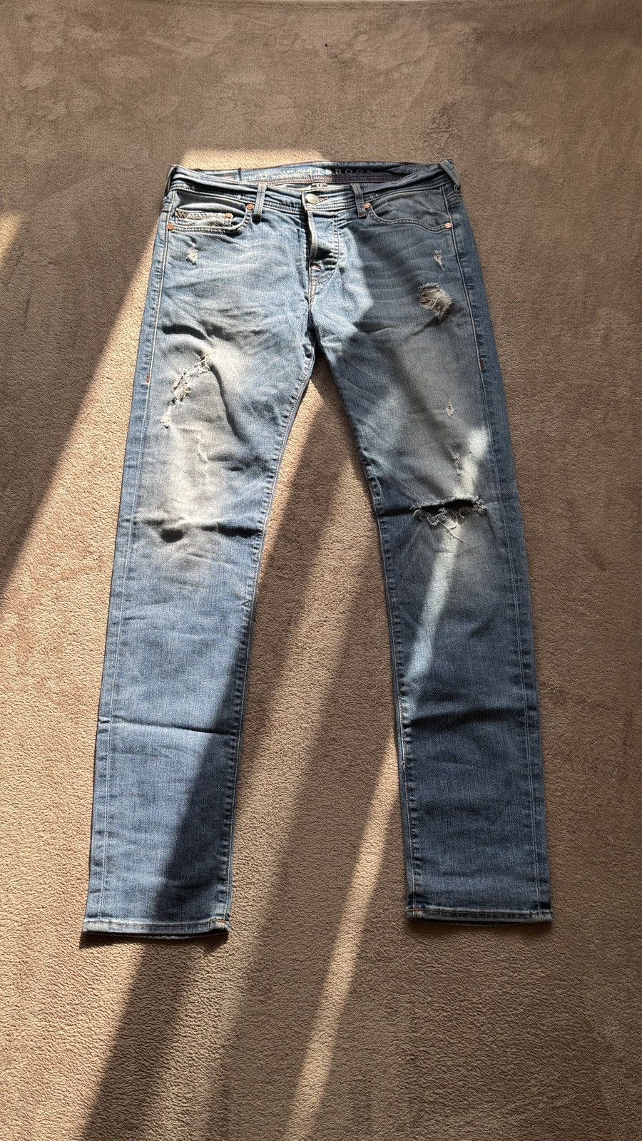 Hysteric Glamour True Religion WestBrook Ripped Washed Distressed Jeans amiri Size US 32 / EU 48 - 1 Thumbnail