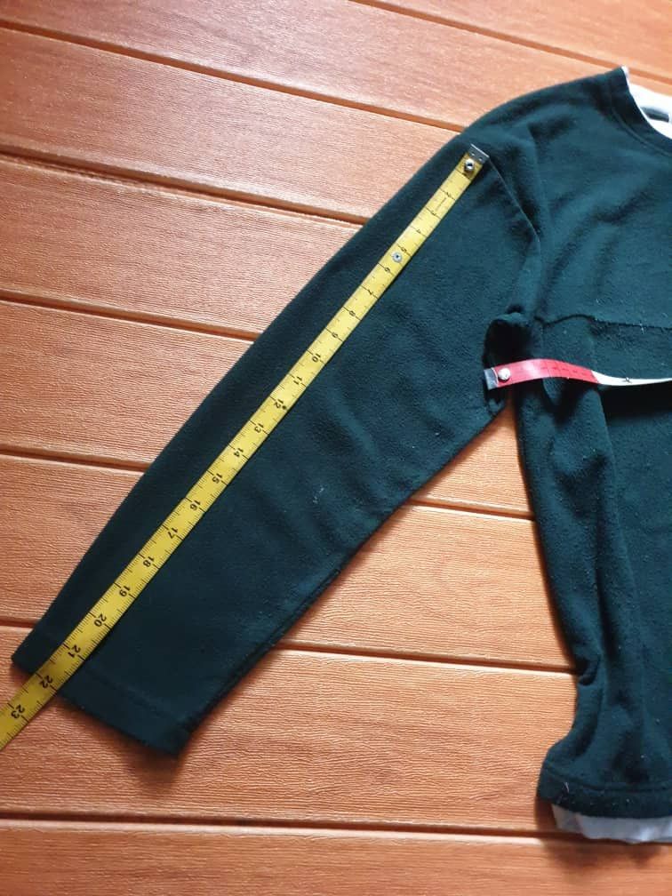 Japanese Brand Logos days green colour Longsleeve fleece Shirt Size US M / EU 48-50 / 2 - 7 Thumbnail