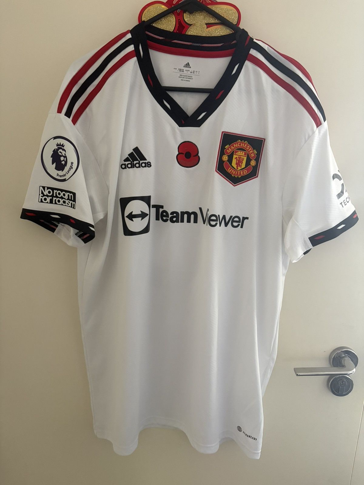 Adidas Adidas Manchester United Away Jersey 2022/23 EPL Season L Size US XL / EU 56 / 4 - 1 Thumbnail